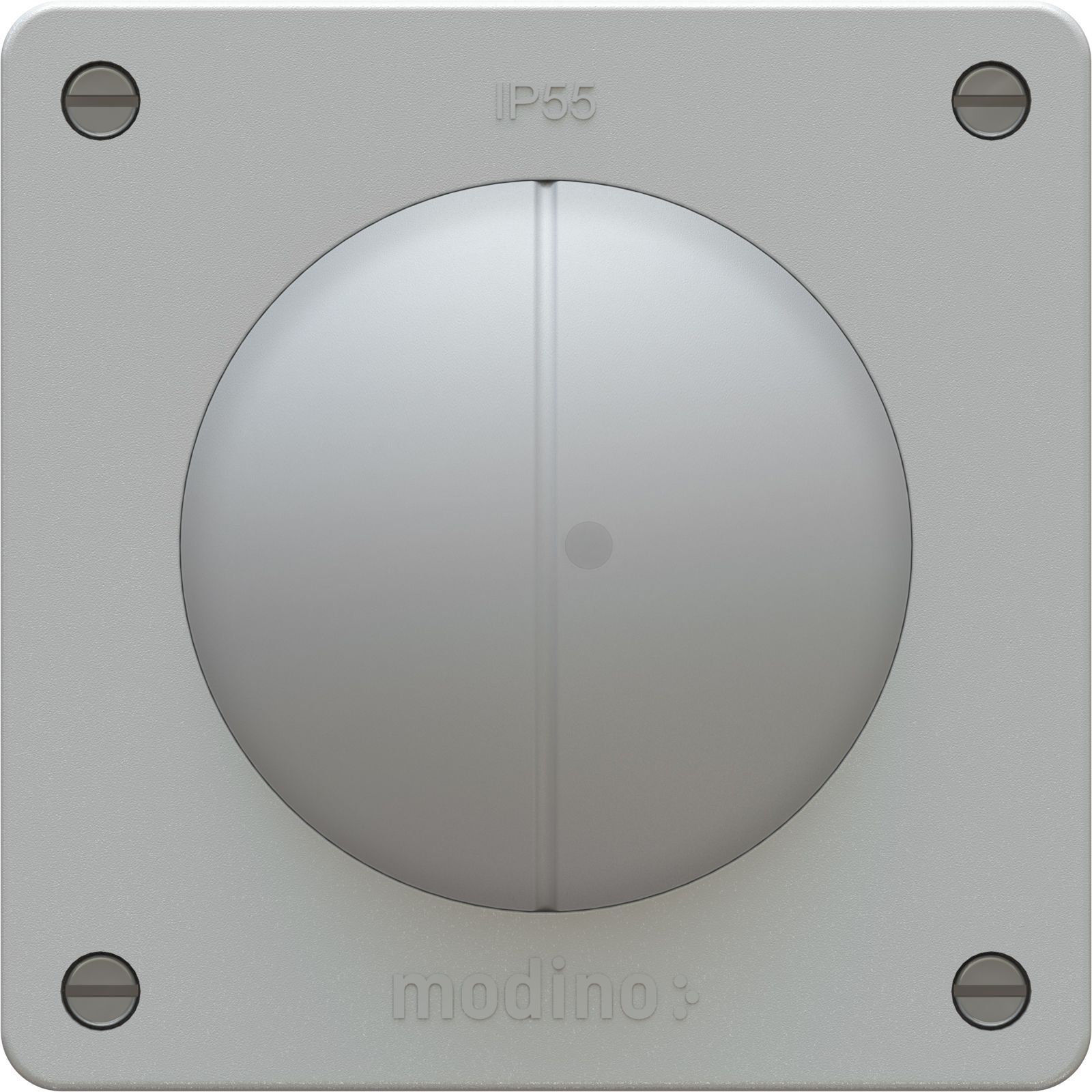 pulsante doppio NA/NC 1x illuminato INC exo IP55 grigio luce