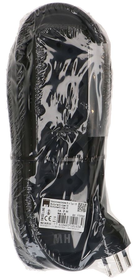 Steckdosenleiste Swiss Line 5x Typ13 schwarz