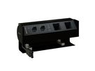 PRISMA bloc multiprise noir 2x type 13 1x USB-A/C 2x module vide
