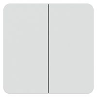 Doppel-Wipptaster Frontpl. für 4-Kanal EnOcean Modul priamos ws