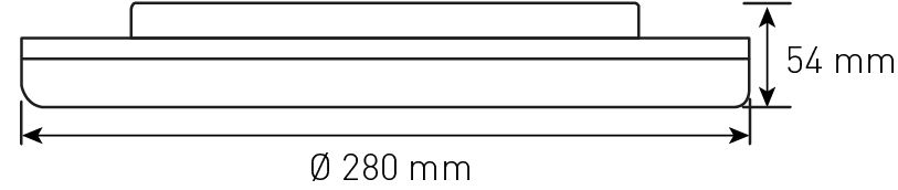 LED Decken- Wandleuchte FLAT CCT 28 NOT 18W CCT 1980lm