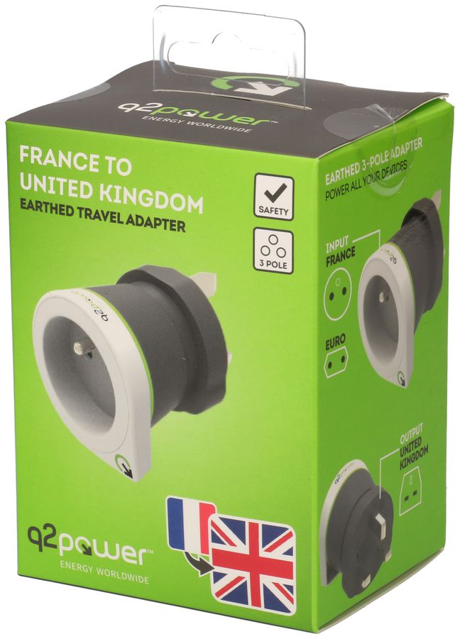 Reiseadapter France to United Kingdom