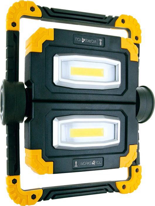 projecteur de travail rechargeable LED 2x 10W pivotant à 360°