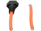 EPR/PUR câble secteur H07BQ-F3G1.5 5m orange type 23
