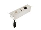 CUBOBOX Steckdosen. weiss S 3-fach 1x Typ 13 1x USB-A/C 1x Leer