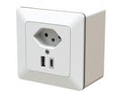 piccola combinazione tipo 13 / USB-A+C 18W AP priamos bianco