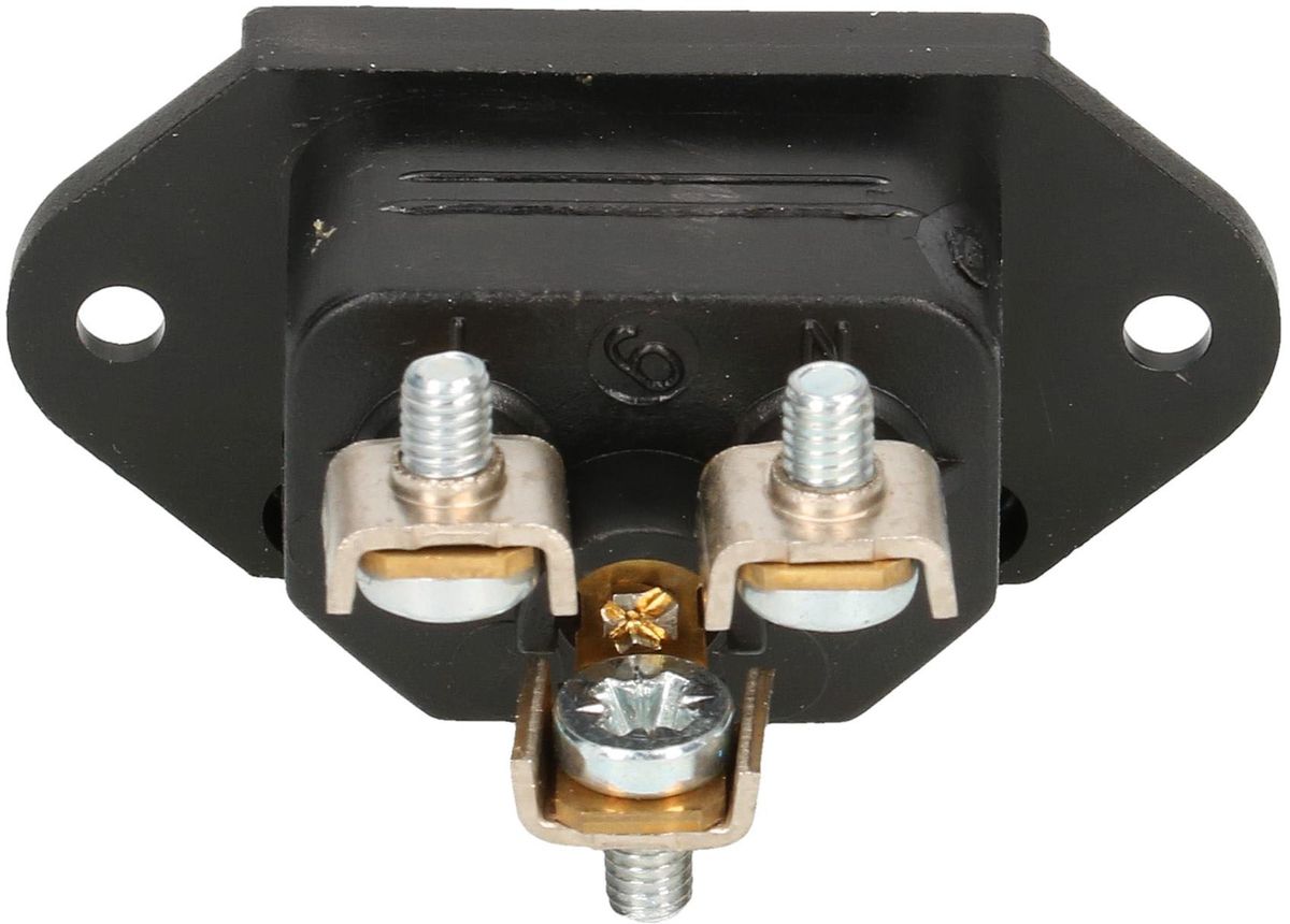 Apparatestecker Typ C16A 3-polig schwarz
