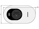 ORBIT Steckdoseneinheit weiss 1x Typ 13 1x USB-C 36W