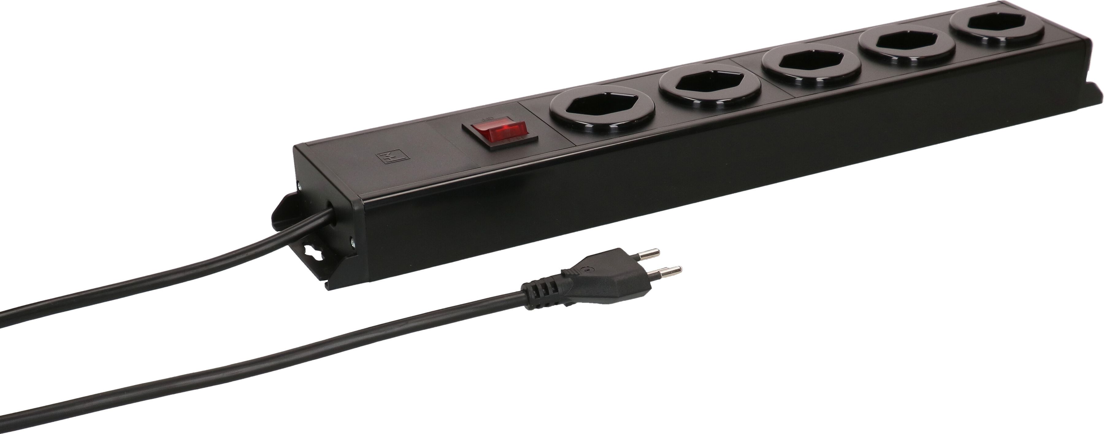 Steckdosenleiste Power Line 5x Typ 13 sw/sw Schalter 1.5m