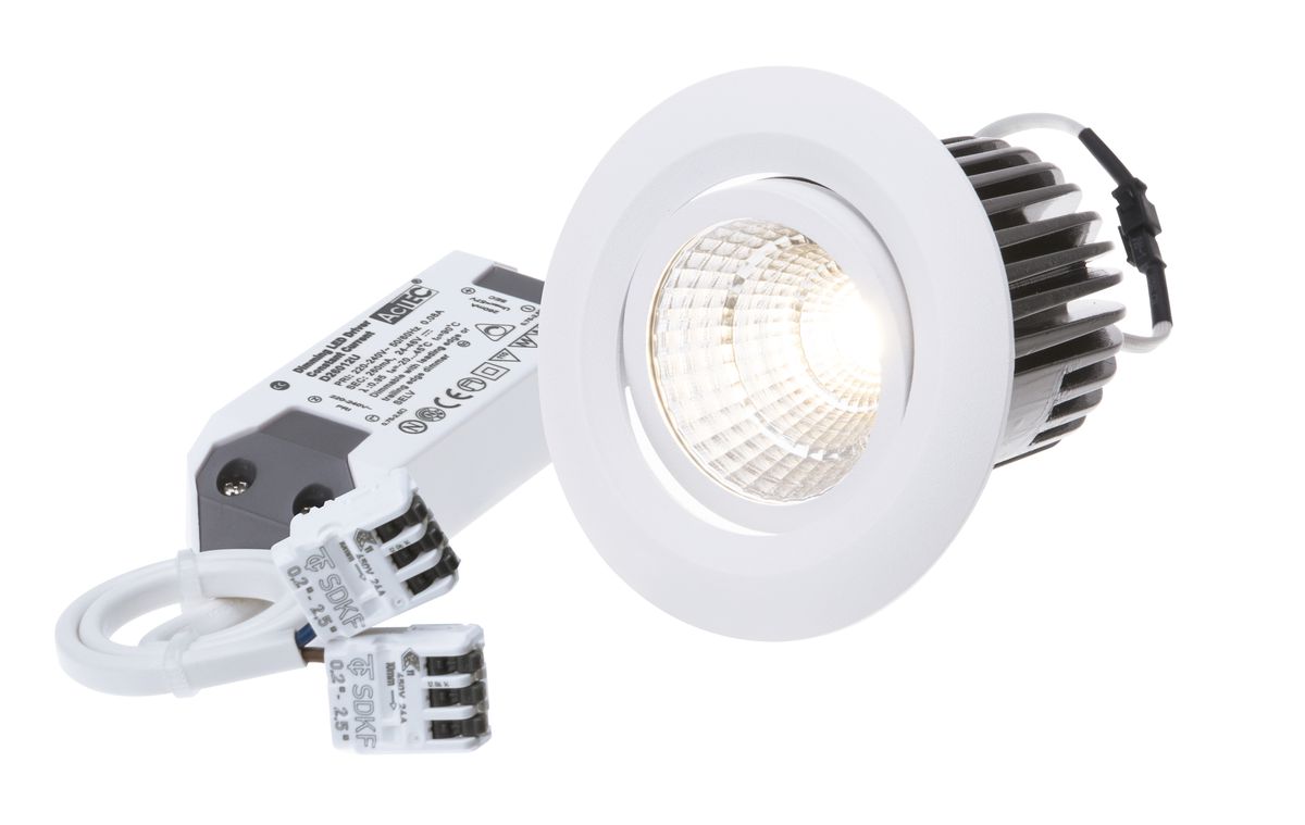 LED-Einbauspot MOVE weiss 2700K 830lm 38°
