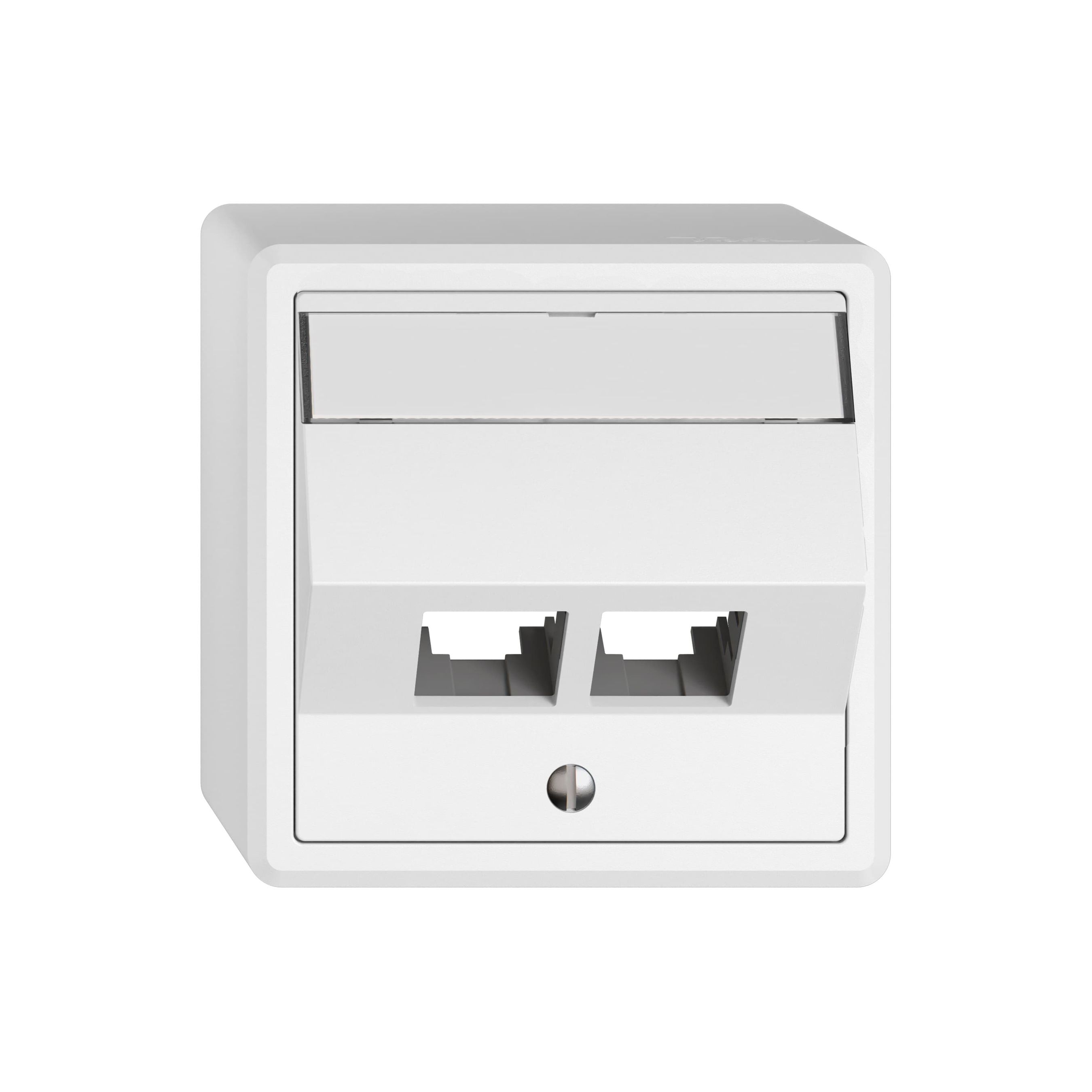 Netzwerk 2x Aufnahme S-One RJ45 AP Edizio.liv EASYNET weiss