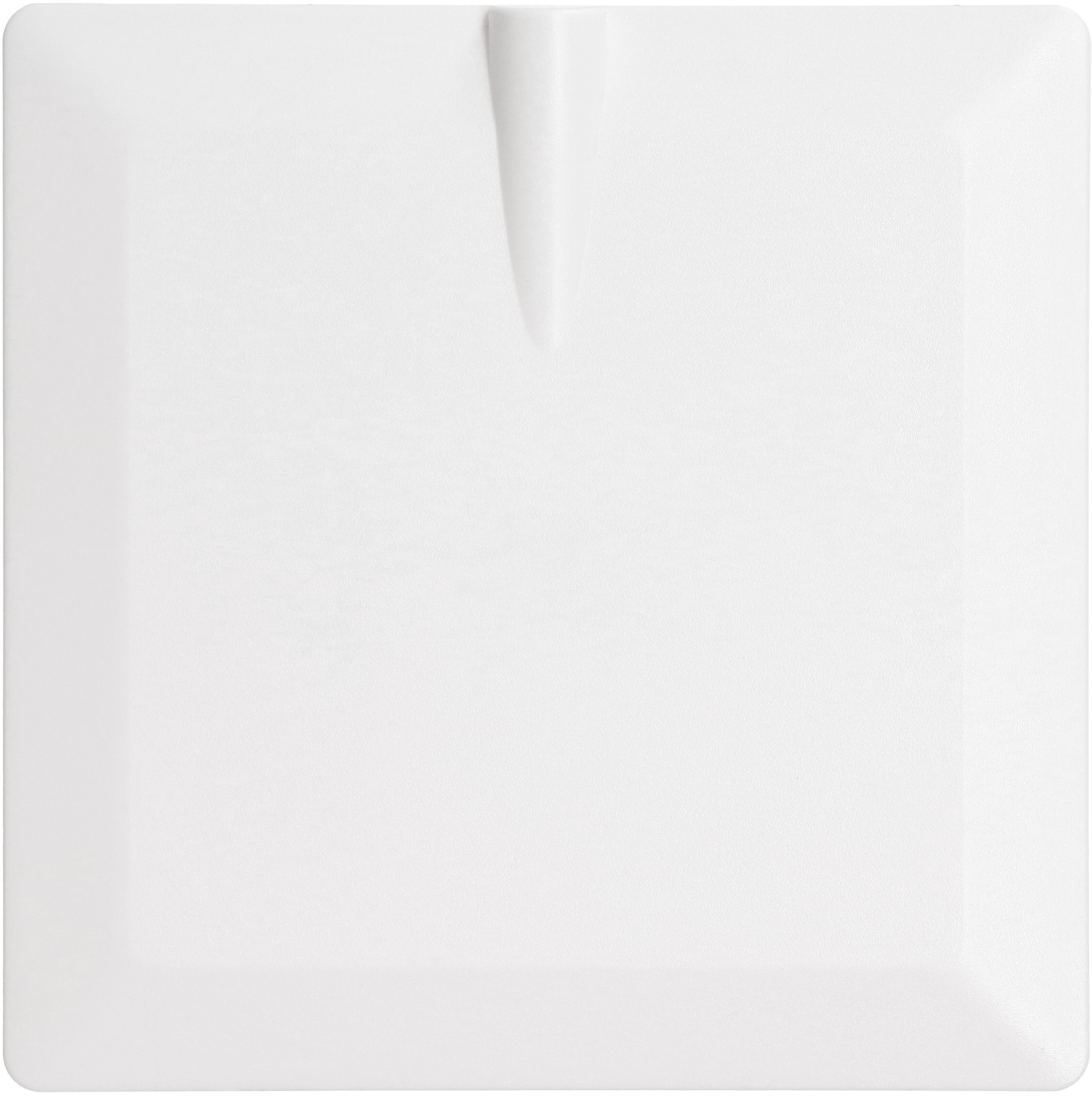 Push-in cover with cable outlet white