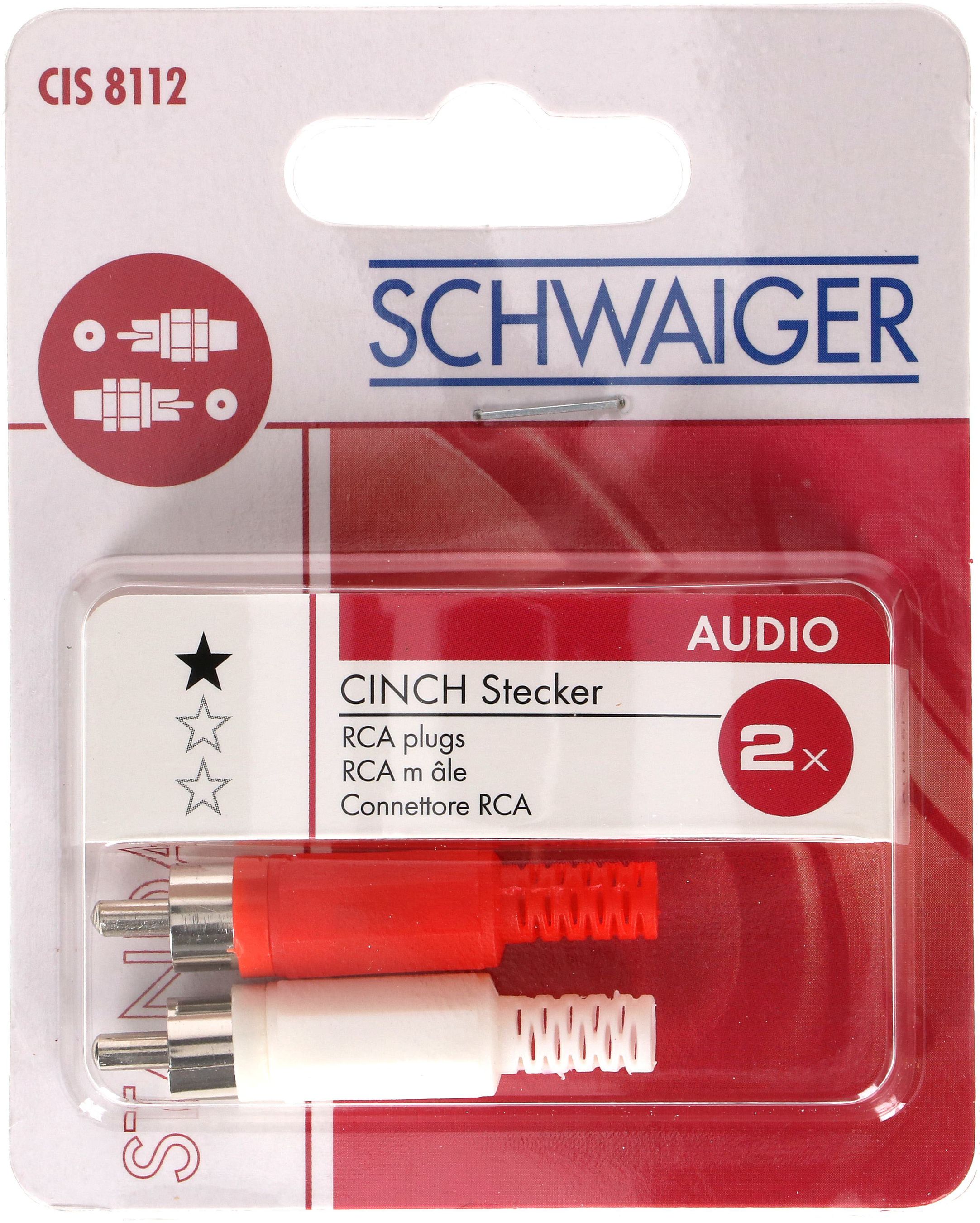 Cinch-Audio-Stecker 1 Paar