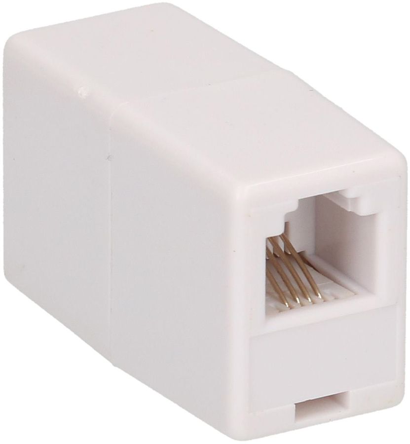 Presa doppio per telefono RJ11 bianco