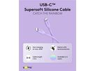 Ladekabel USB-C Silikon 1.5m violett