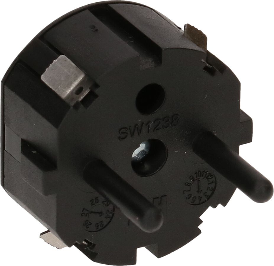 Blindstecker Schuko für Power Stations schwarz
