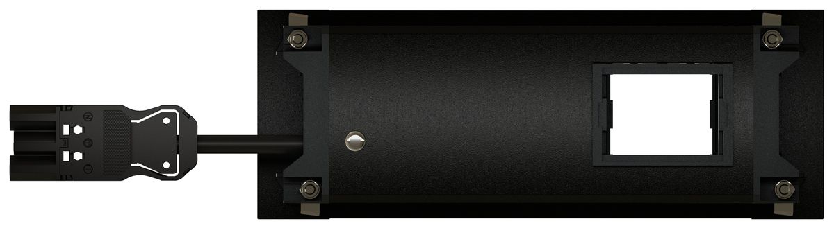 INTRO2.0 Steckdoseneinheit schwarz 1x Typ 13 1x USB-A/C 1x Leer