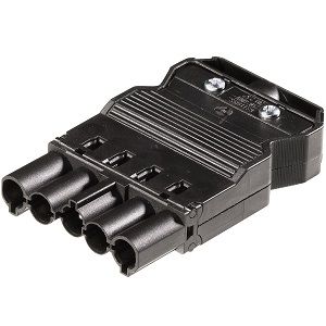 Stecker Wieland GST18i5 schwarz Zugentlastung