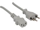 Cavo per apparecchi TD H05VV-F3G0.75 2m grigio T12/C13