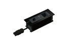 INTRO2.0 bloc multiprise noir 1x type 13 1x USB-A/C 1x vide