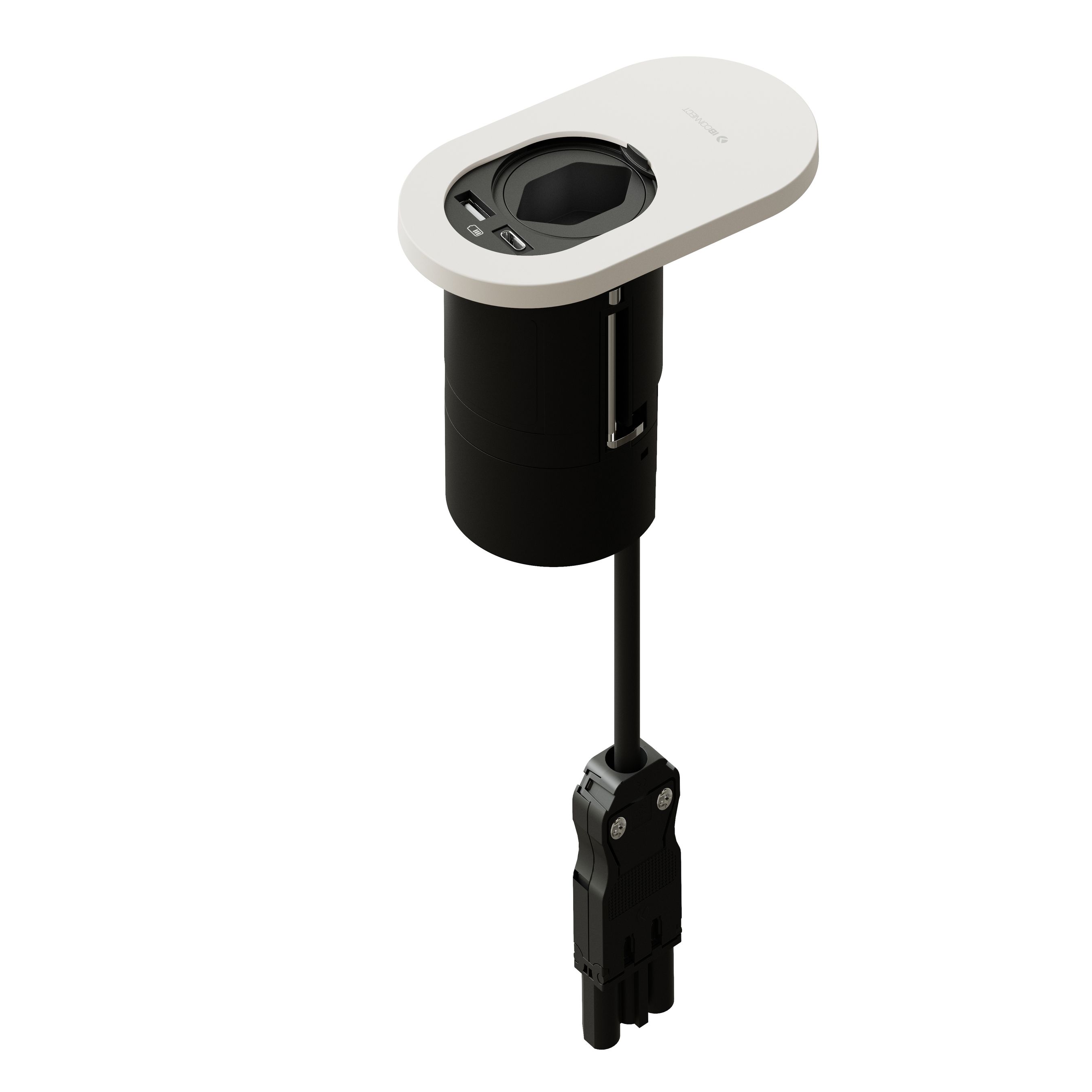 ORBIT bloc multiprise blanc 1x type 13 1x USB-A/C