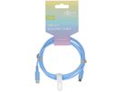 cavo di ricarica USB-C silicone 1.5m blu