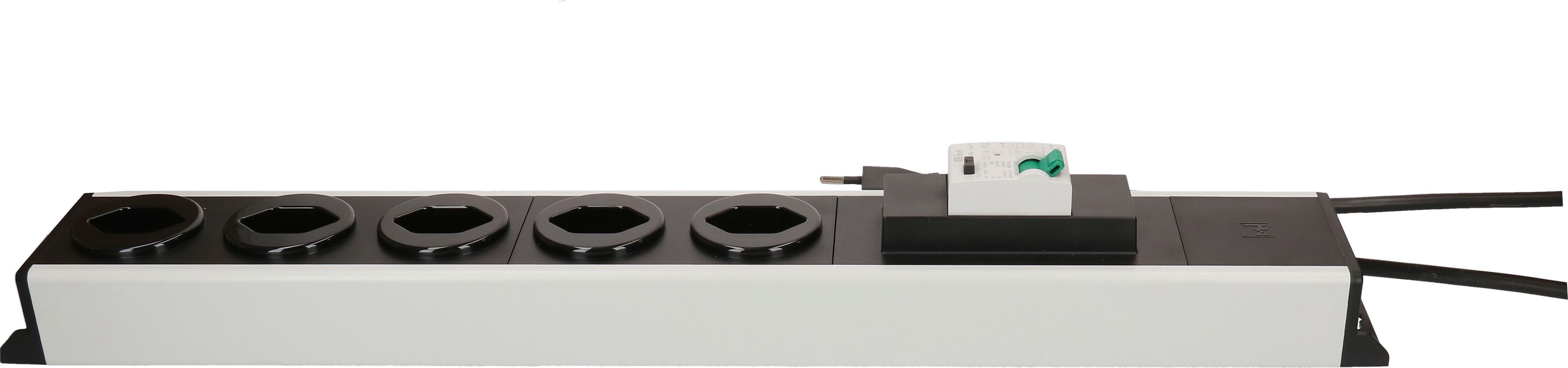 Steckdosenleiste Power Line 5x Typ 13 gr/sw FI 30mA / 10A 1.5m