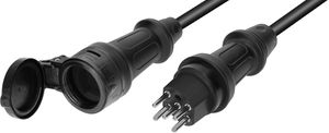 IP55 rallonge GDV H07RN-F5G1.5 5m noir type 15 / type 15