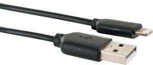 Adapterladekabel lightning auf USB-A 0.5m schwarz
