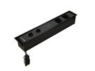 CUBOBOX Steckdos. schwarz L 6-fach 2x Typ 13 1x USB-C 60W 2x Leer