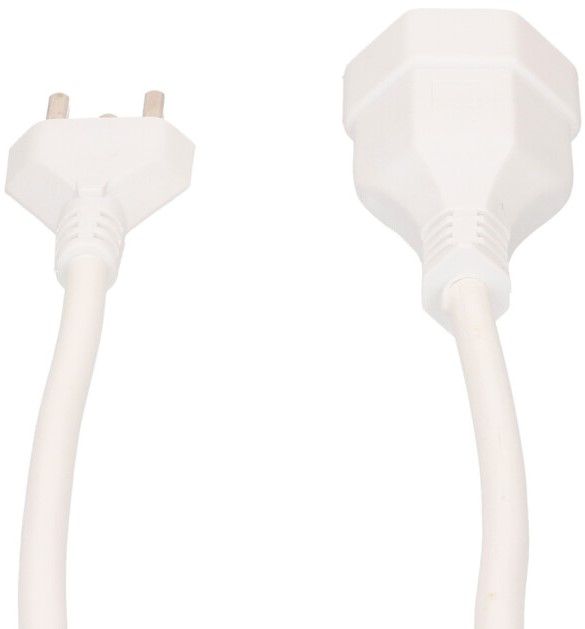 TD-Verlängerung H05VV-F3G1.5 5m weiss Typ 23 / Typ 23