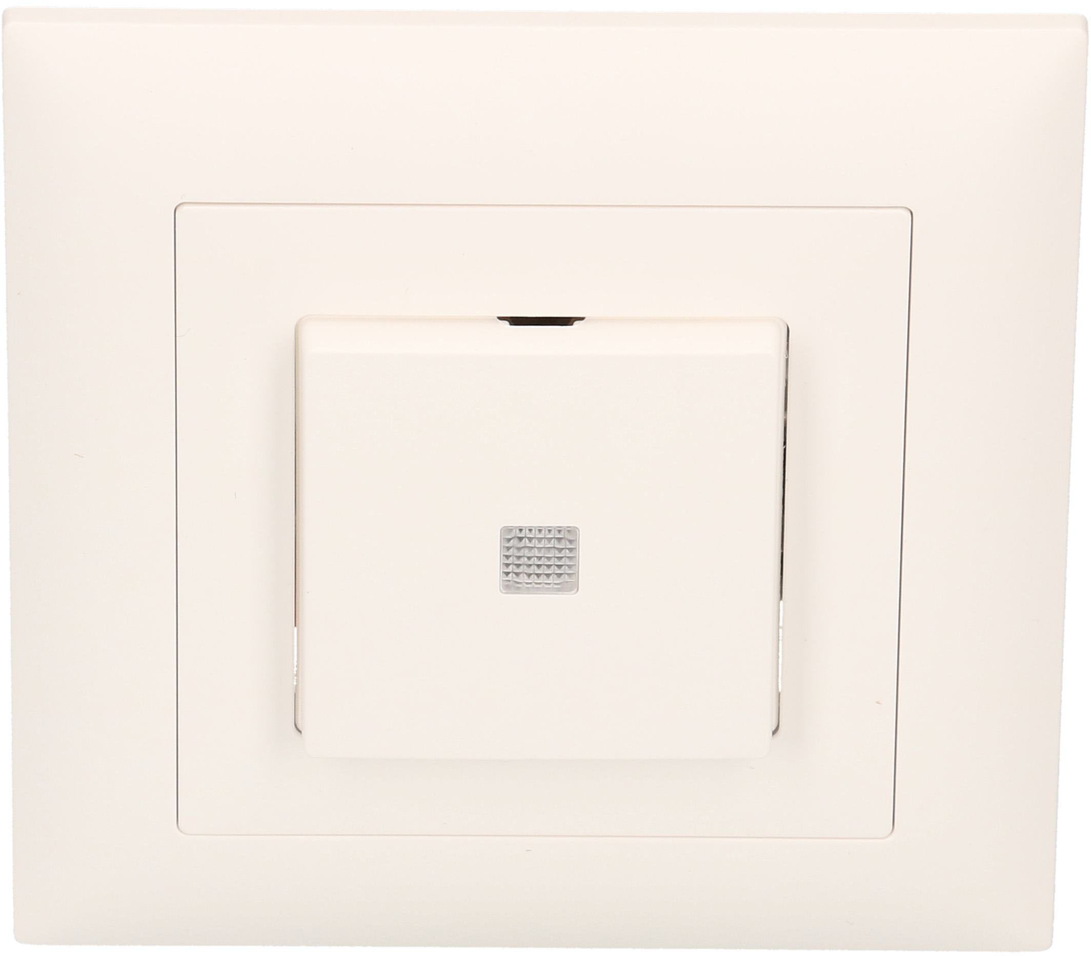 interrupteur à poussoir schéma 3 illuminé jaune ENC EdizioDue bc