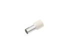 embout de câble isolé 0.5mm² x 8mm blanc