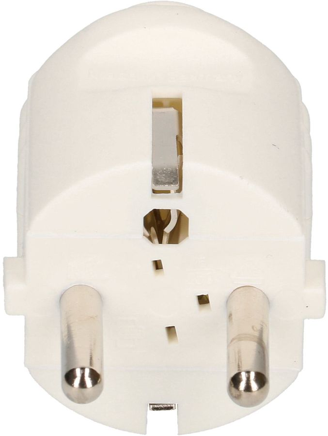 Spina Schuko 16A 250V bianca CEE7/VII