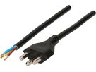 Cable cordset H05VV-F3G1,5mm2 black