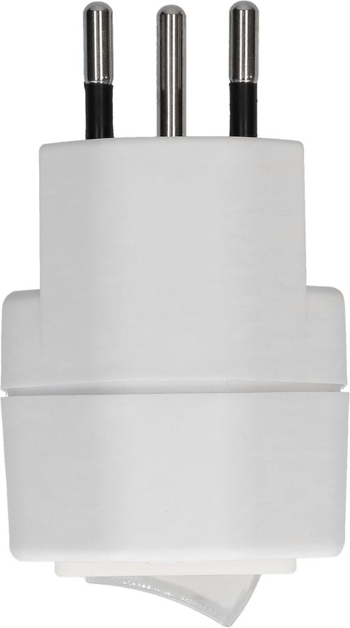 multi adaptateur 1x type 13 3 pôles blanc interrupteur