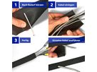 Cable Tube LTC 1.25m / nero
