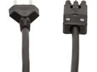 TD-Anschlusskabel H05VV-F3G1.5 1m schwarz Typ 23 / AC 166