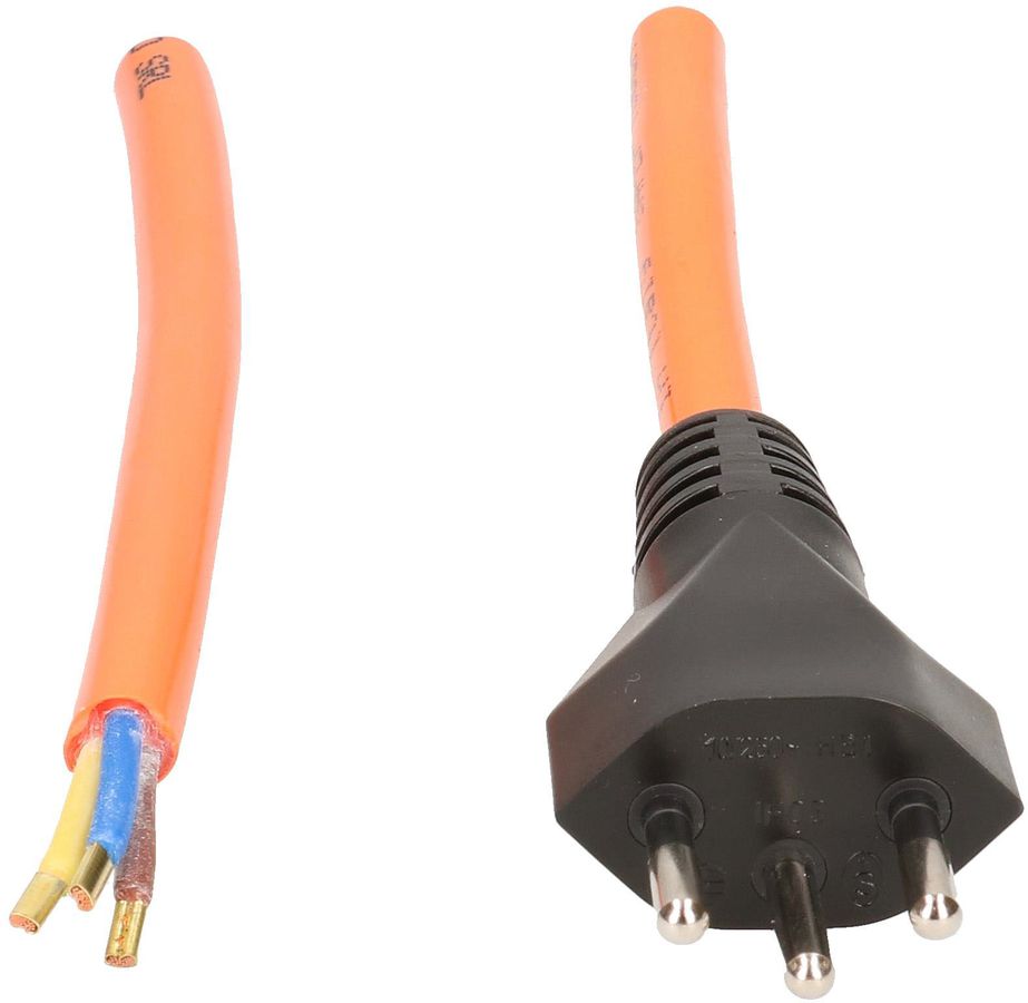EPR/PUR câble secteur H07BQ-F3G1.5 3m orange type 12