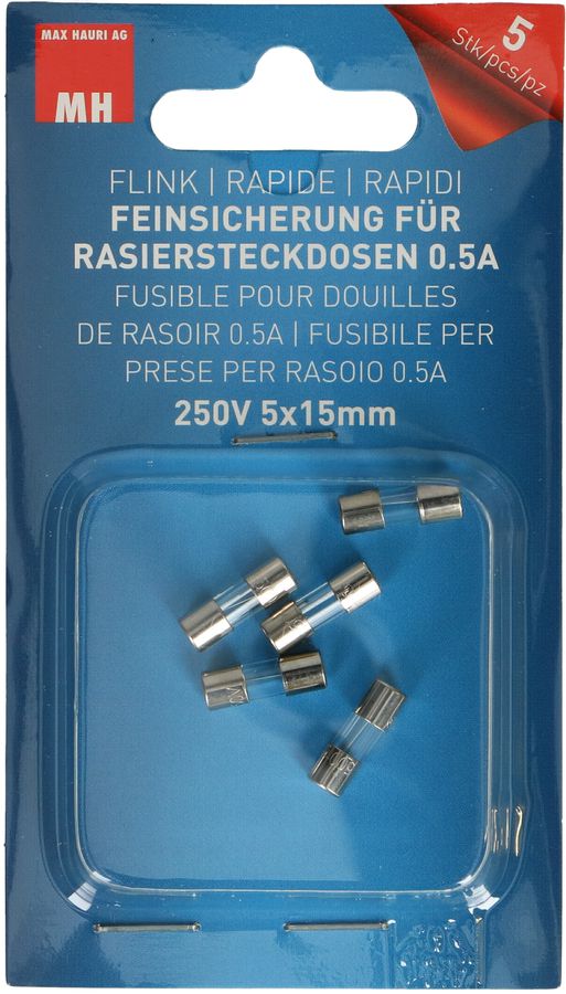 Fuse 5x15mm fast-acting 0.5A / 250V