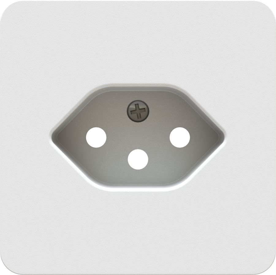 Central plate to wall socket 1x type 13 priamos white