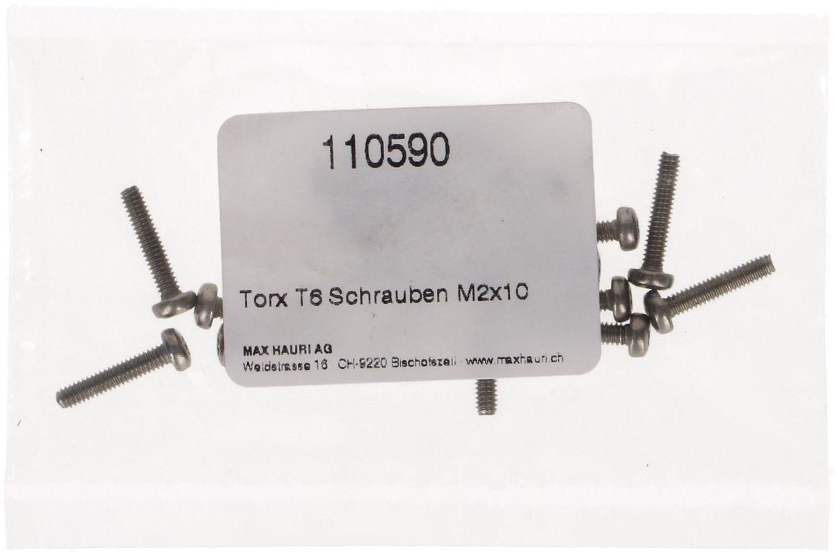 Torx T6 Schrauben M2x10