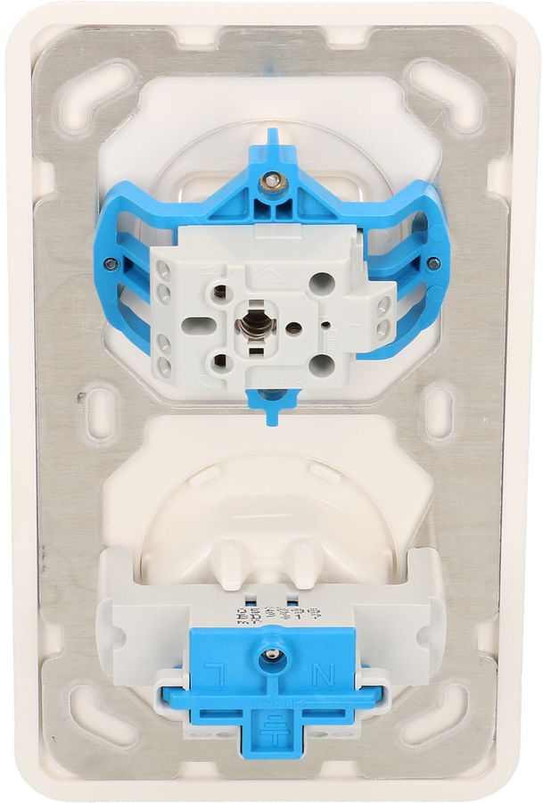 combinazione schema 3 / tipo 13 dim.2x1 INC Basico bianco