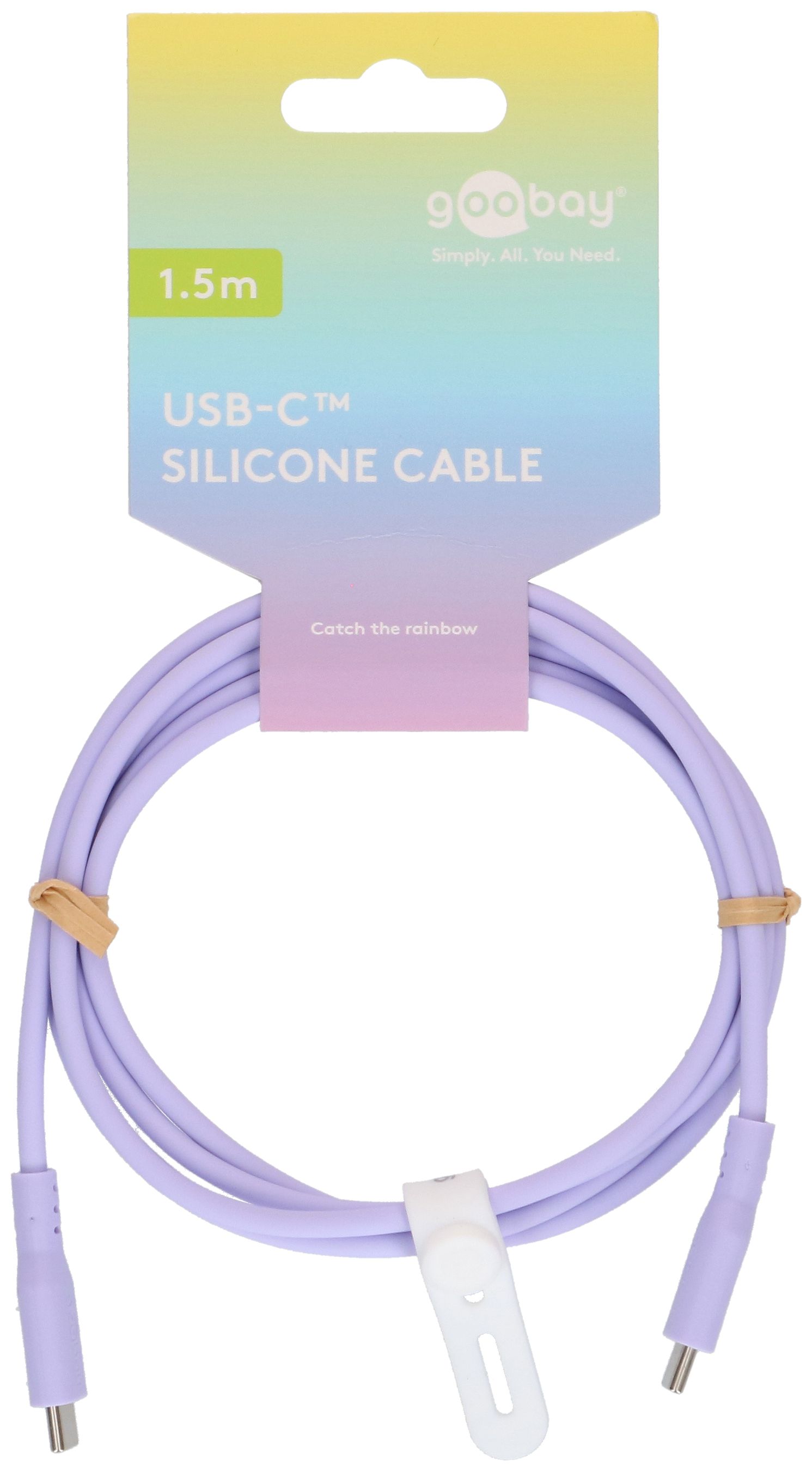 Ladekabel USB-C Silikon 1.5m violett