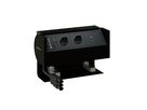 PRISMA Steckdoseneinheit schwarz 2x Typ 13 1x USB-C 60W
