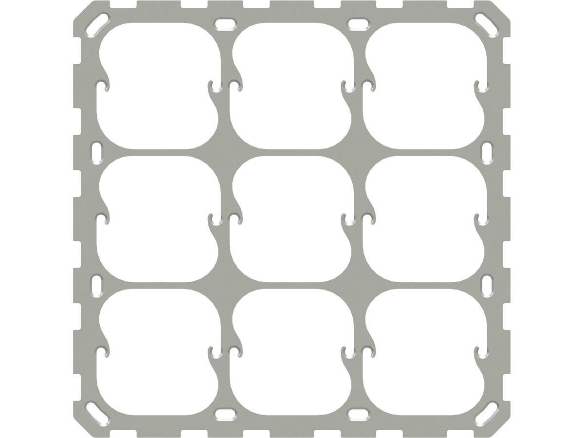 Befestigungsplatte Gr.3x3 quadratisch modino