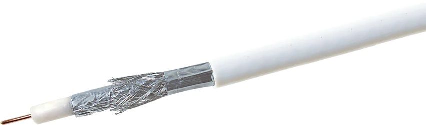 câble coaxial 110dB 20m blanc