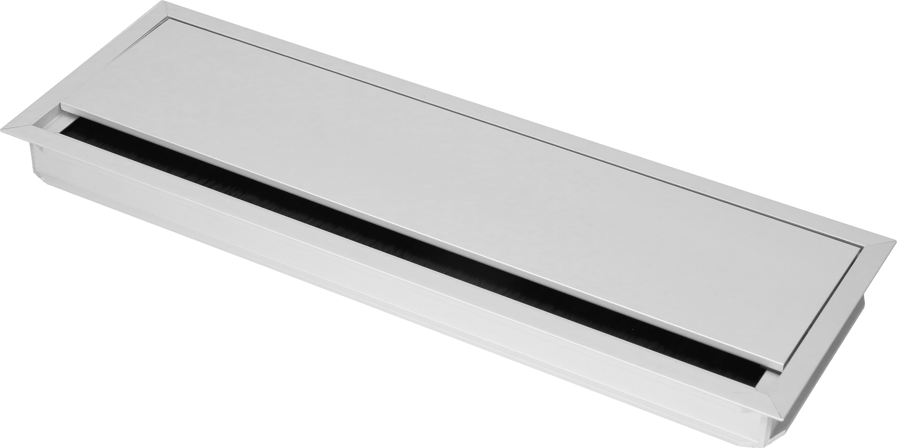 Kabeldurchführung 240mm eckig silber eloxiert
