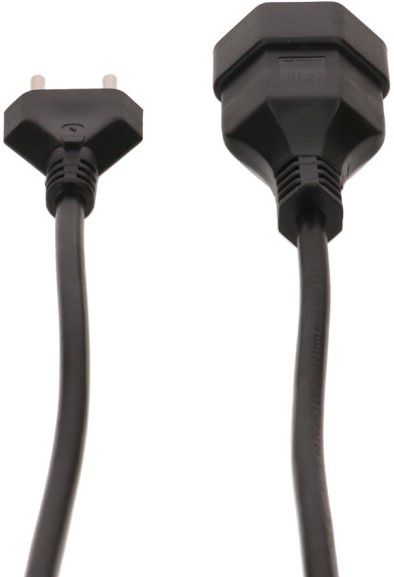 TD-Verlängerung H05VV-F3G1.0 3m schwarz Typ 12 / Typ 13