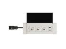 NEXO Steckdoseneinheit weiss 3x Typ 13 1x USB-A/C